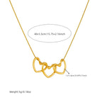 Simple Gold-plated Love Stainless Steel Necklace