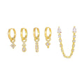 18k Micro Inlaid Zircon Ear Clip - Viexta