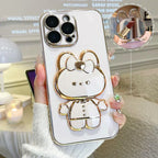 Creative Cartoon Rabbit Stand Mirror Phone Case - Viexta