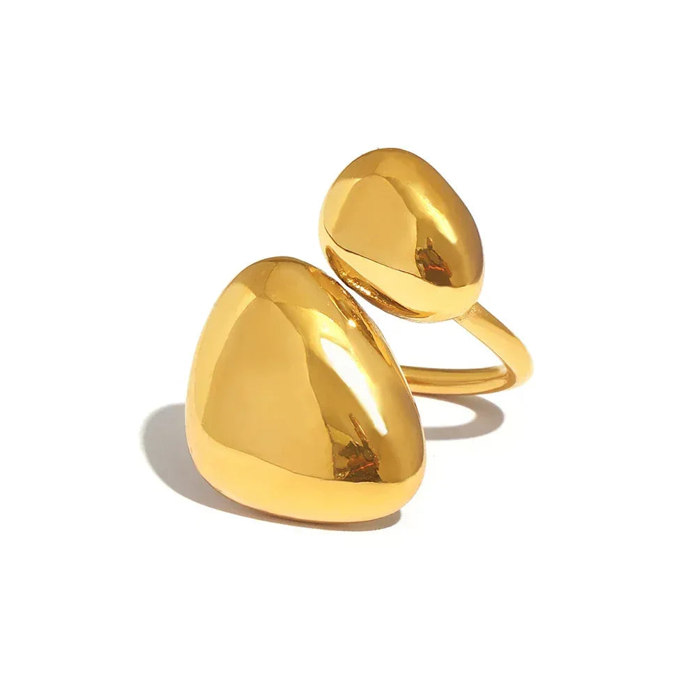 Irregular Smooth Opening Ring - Viexta