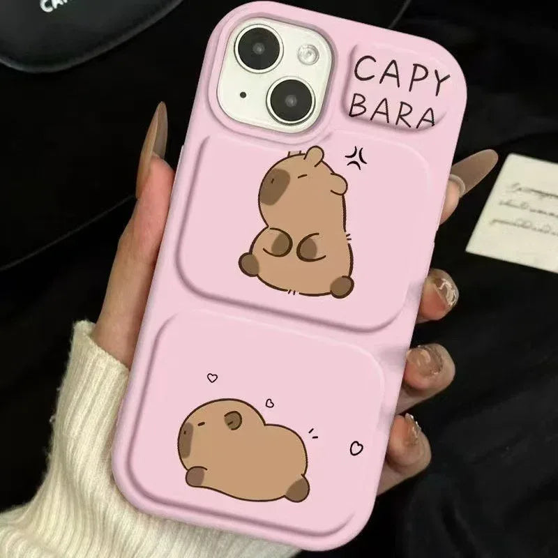Creative Cartoon Angry Capabala iPhone Case - Viexta