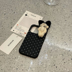 Love Three-dimensional Teddy Bear iPhone Case - Viexta