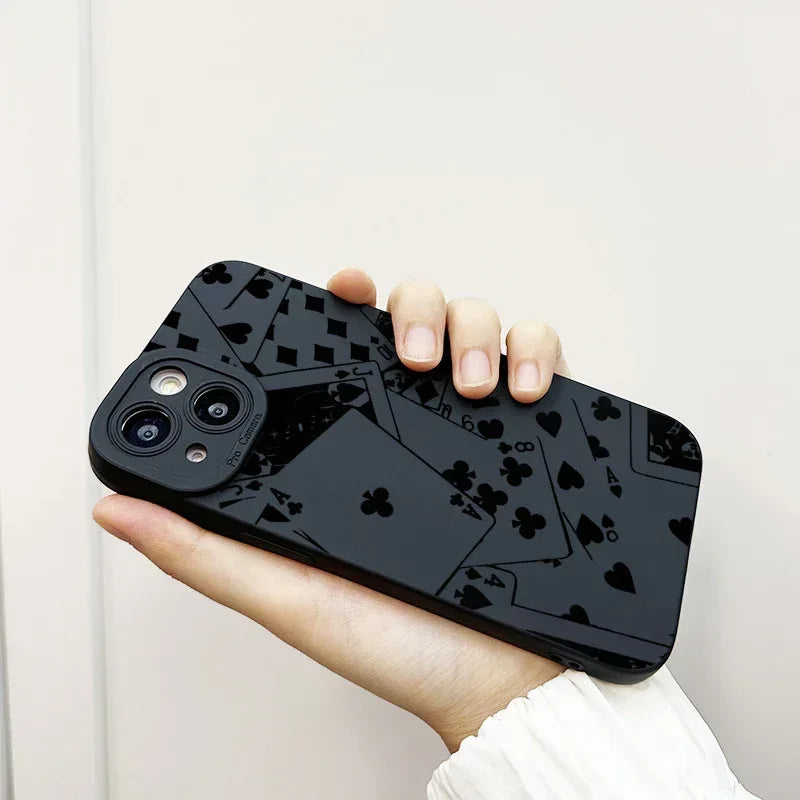 Playing Cards Pupil Silicone iPhone Case - Viexta
