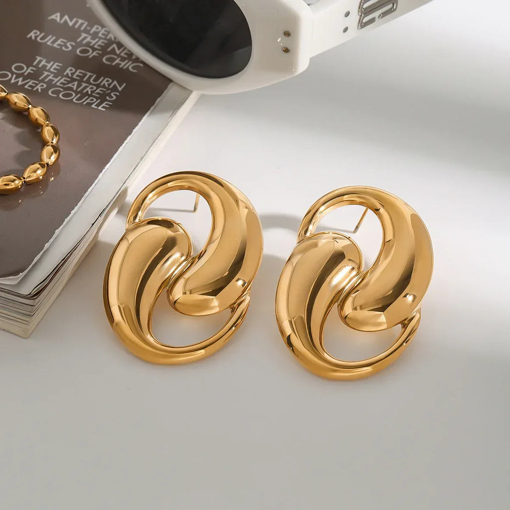 Dansley Water Drop Gold Earrings - Viexta