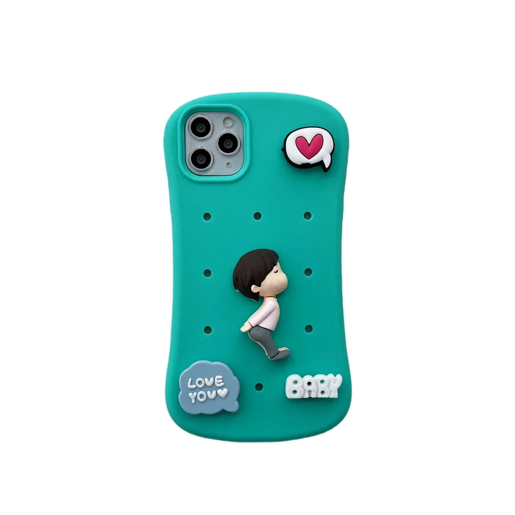 Couple Silicone Drop-resistant Heat Dissipation iPhone Case - Viexta