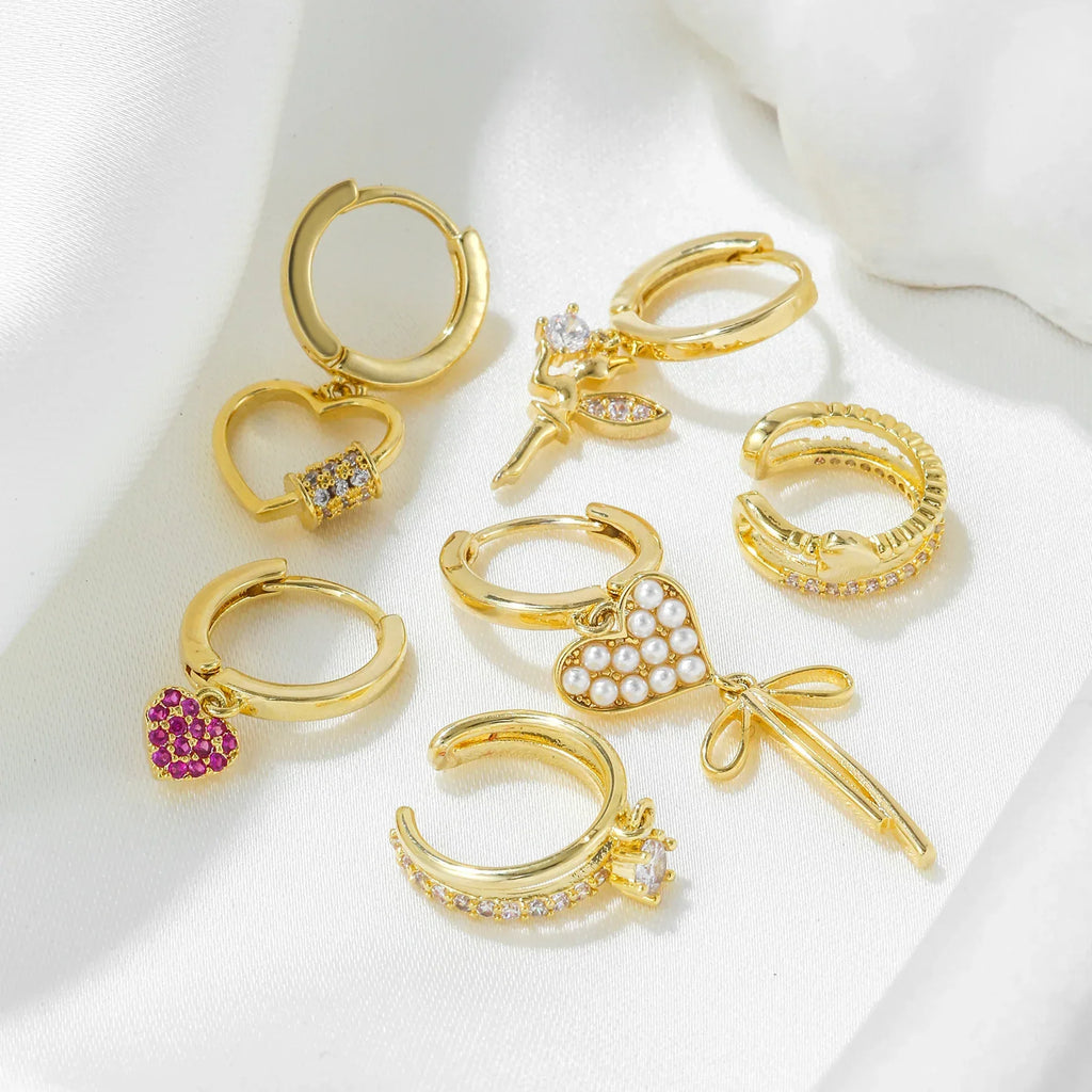 6piece Asymmetric Tassel Ear Clip - Viexta