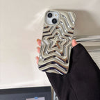 three-dimensional-silver-star-soft-shell-iphone-case - Viexta