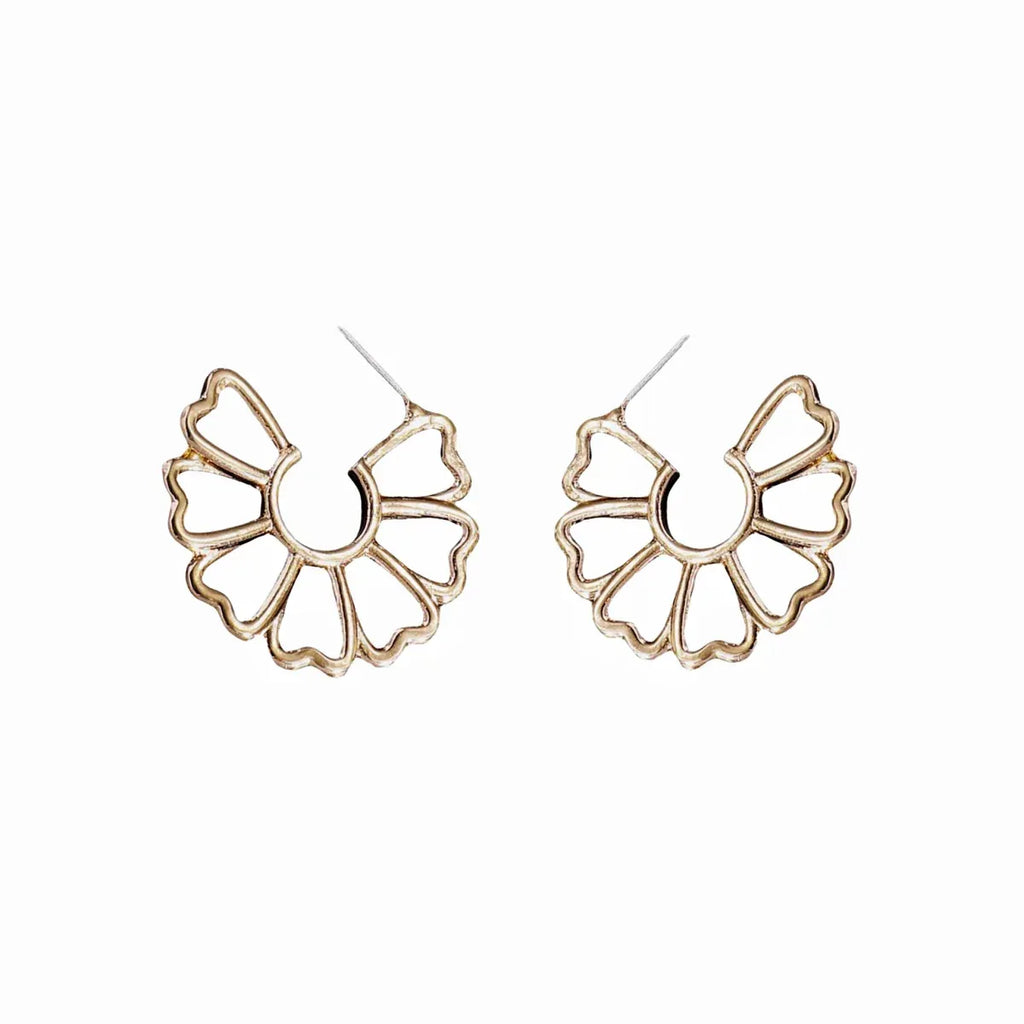 Fashion Hollow Flower Earrings - Viexta