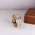 Single Row Square Diamond Ring - Viexta