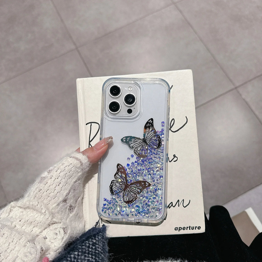 Quicksand Butterfly iPhone Case - Viexta