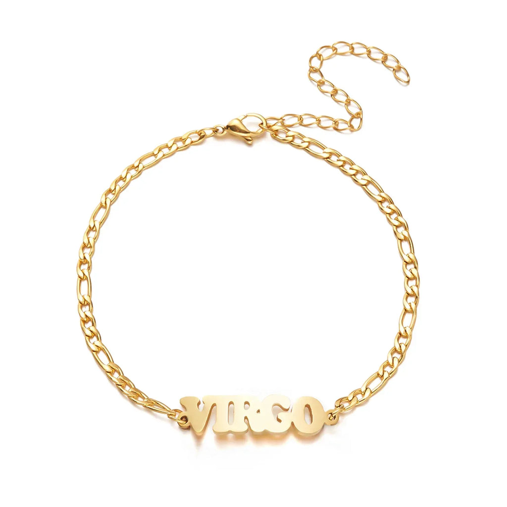 Stainless Steel Zodiac printed Bracelet - Viexta