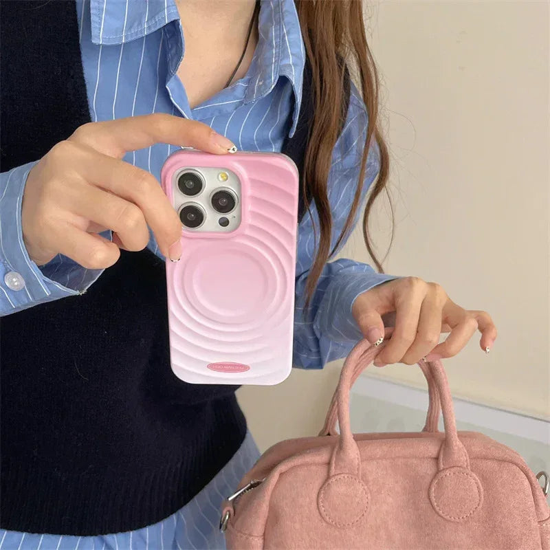 Blooming Rotary Magnetic Adhesive Bracket iPhone Case - Viexta