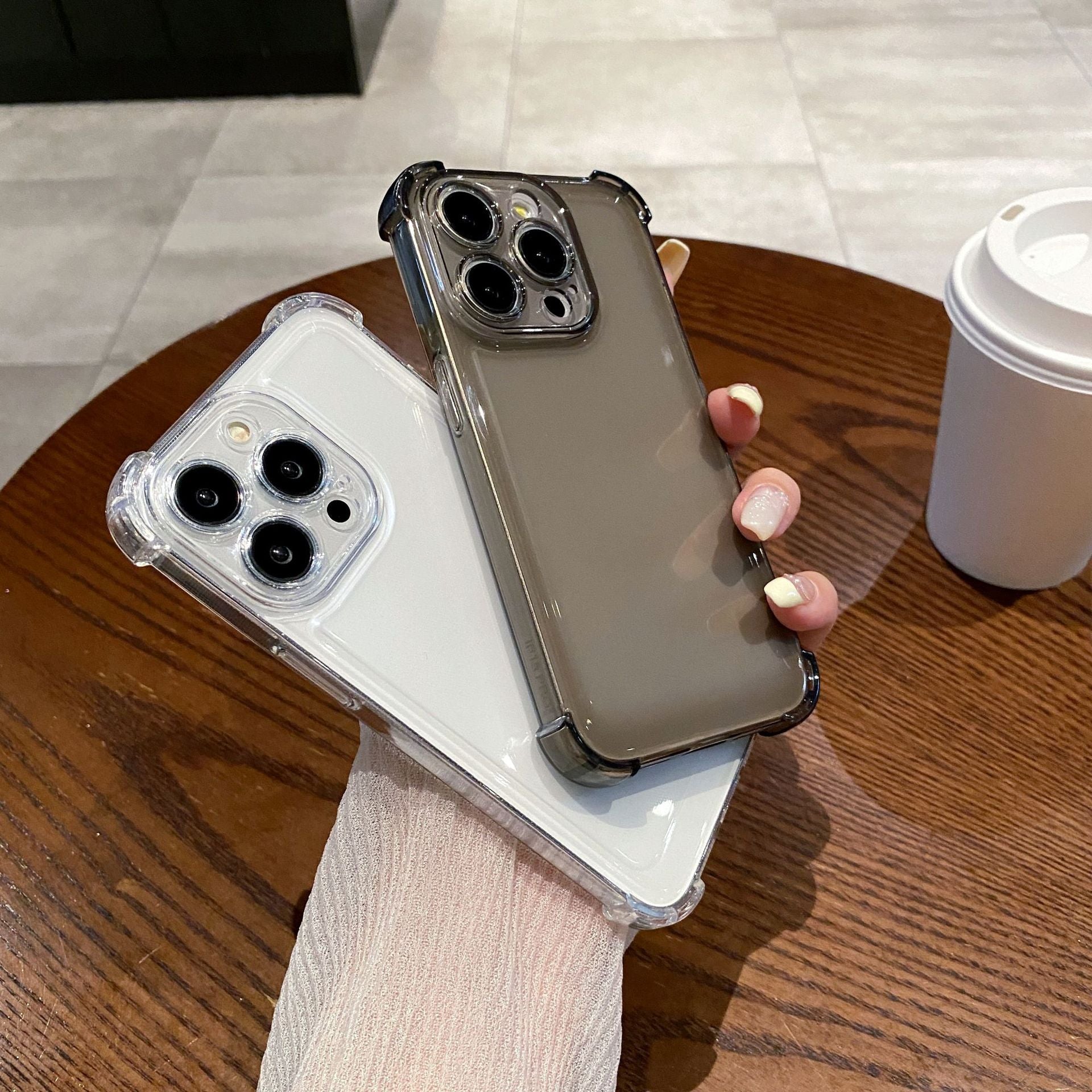 Transparent iPhone Four-corner Drop-resistant case