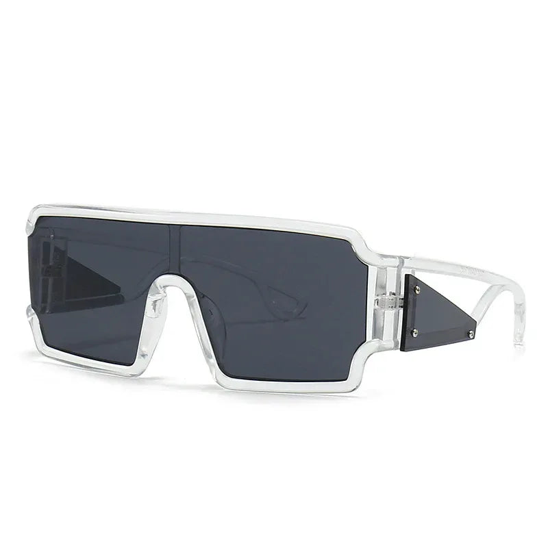 Square Fashion Large Rim Vintage Sunglasses - Viexta