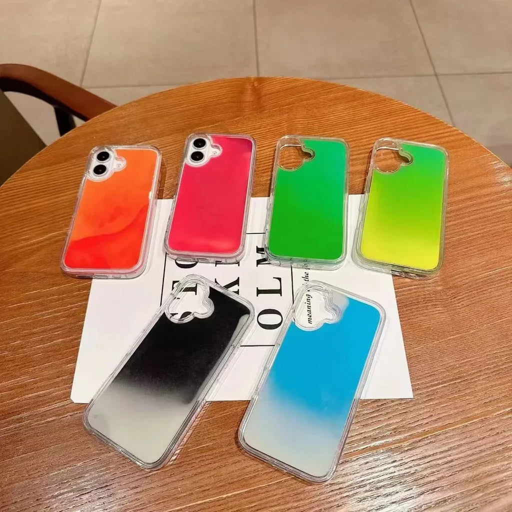luminous-glitter-powder-quicksand-drop-resistant-iphone-case - Viexta