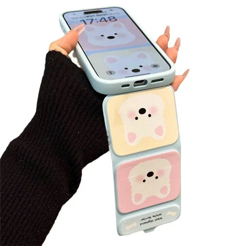 Cartoon Blush West Highland iPhone Case - Viexta
