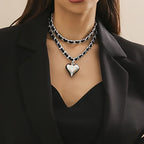Double-layer Punk Style Neckwear - Viexta