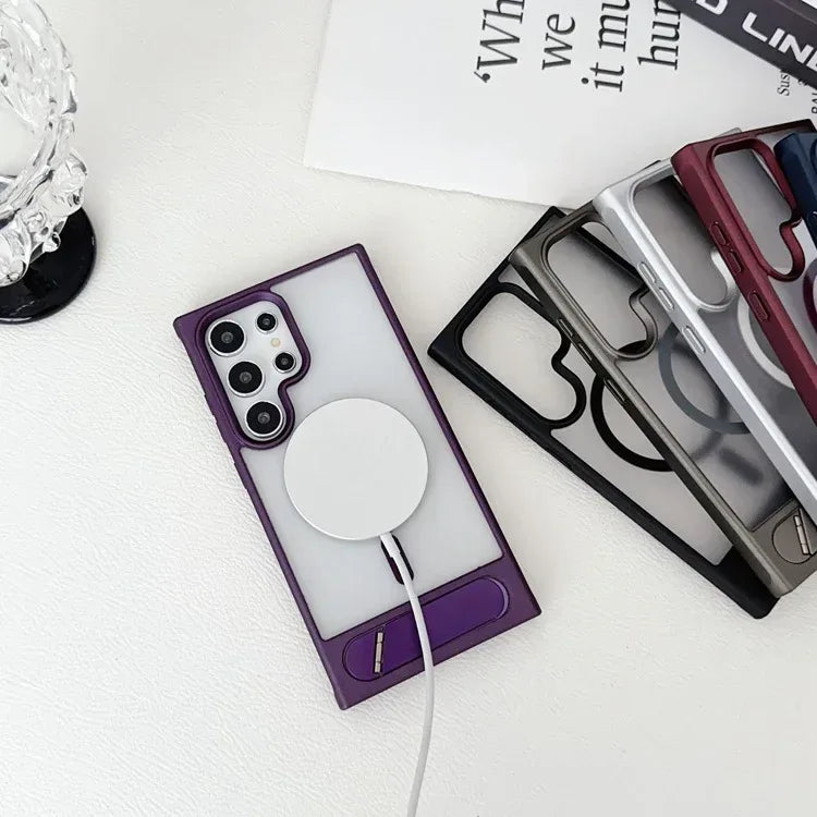 Folding Metal Bracket Samsung Phone Case - Viexta