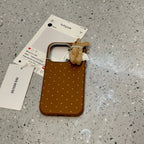 Love Three-dimensional Teddy Bear iPhone Case - Viexta