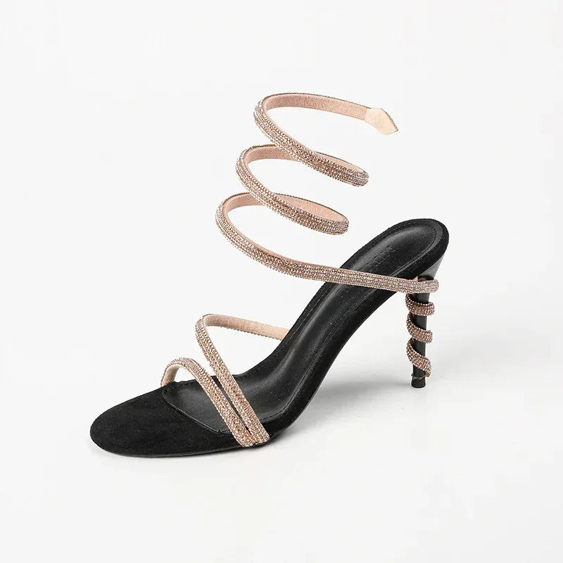 Ankle-strap High Heels - Viexta