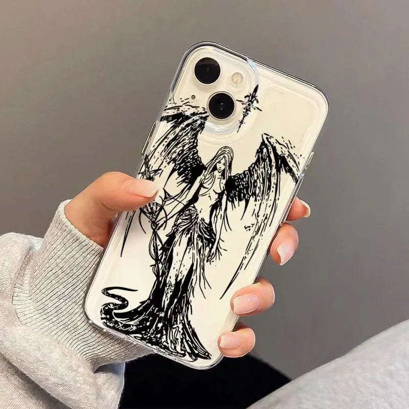 angel-advent-sketch-iphone-case - Viexta