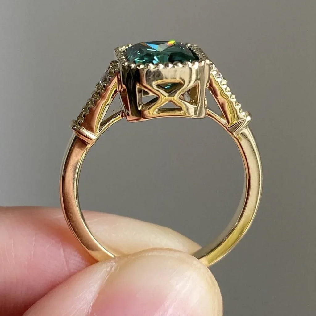 Geometric Gold-plated Ring Fashion - Viexta