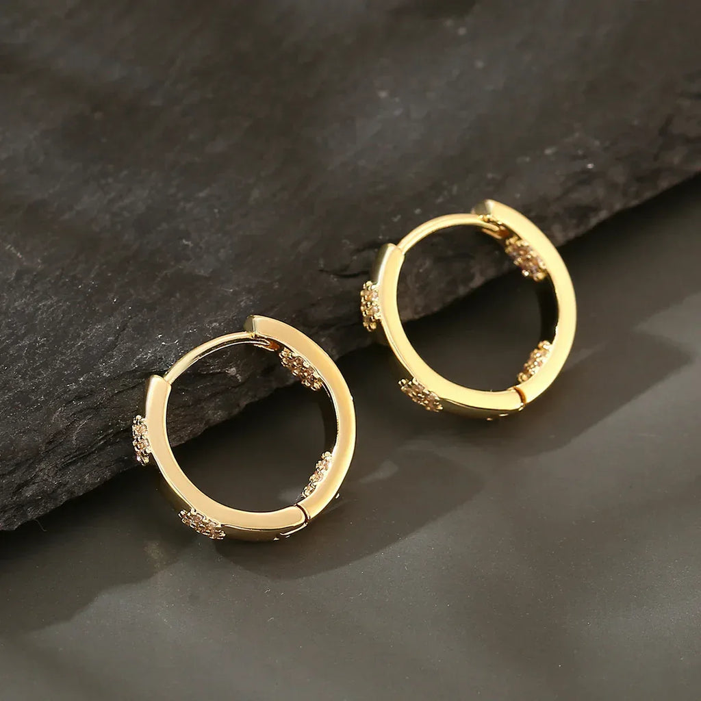 retro-matching-round-ear-clip-earrings - Viexta