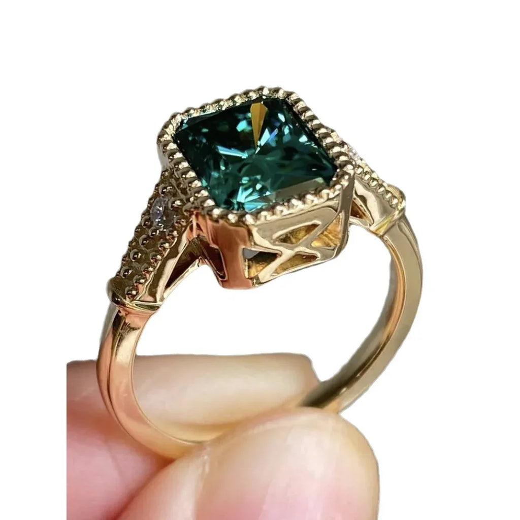 Geometric Gold-plated Ring Fashion - Viexta