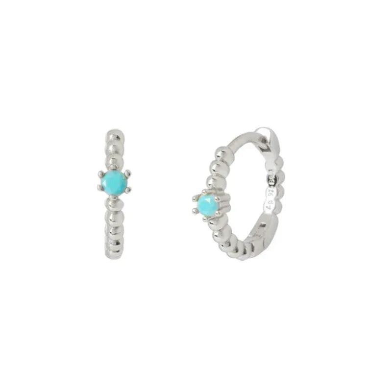 Round Rhinestone Earrings - Viexta