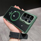 Magnetic Lens Metal Bracket Samsung Phone Case - Viexta