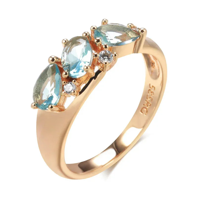 rose-gold-zircon-womens-ring - Viexta