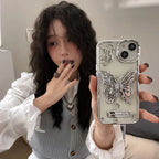 Electroplated Butterfly Bracket iPhone Case - Viexta