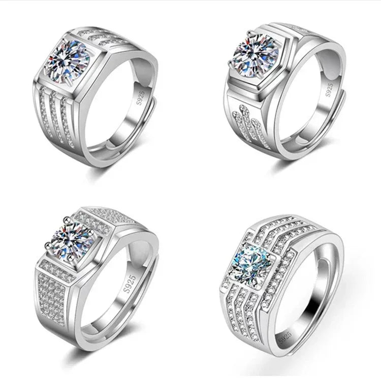 Six-claw 1 Karat Engagement Ring - Viexta