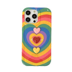 Rainbow Three-dimensional Love Drop-resistant IPhone Case - Viexta