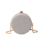 Rhinestone-encrusted Chain Shoulder Bag - Viexta