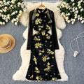Two-piece Set Outer Long-sleeves Dress - Viexta