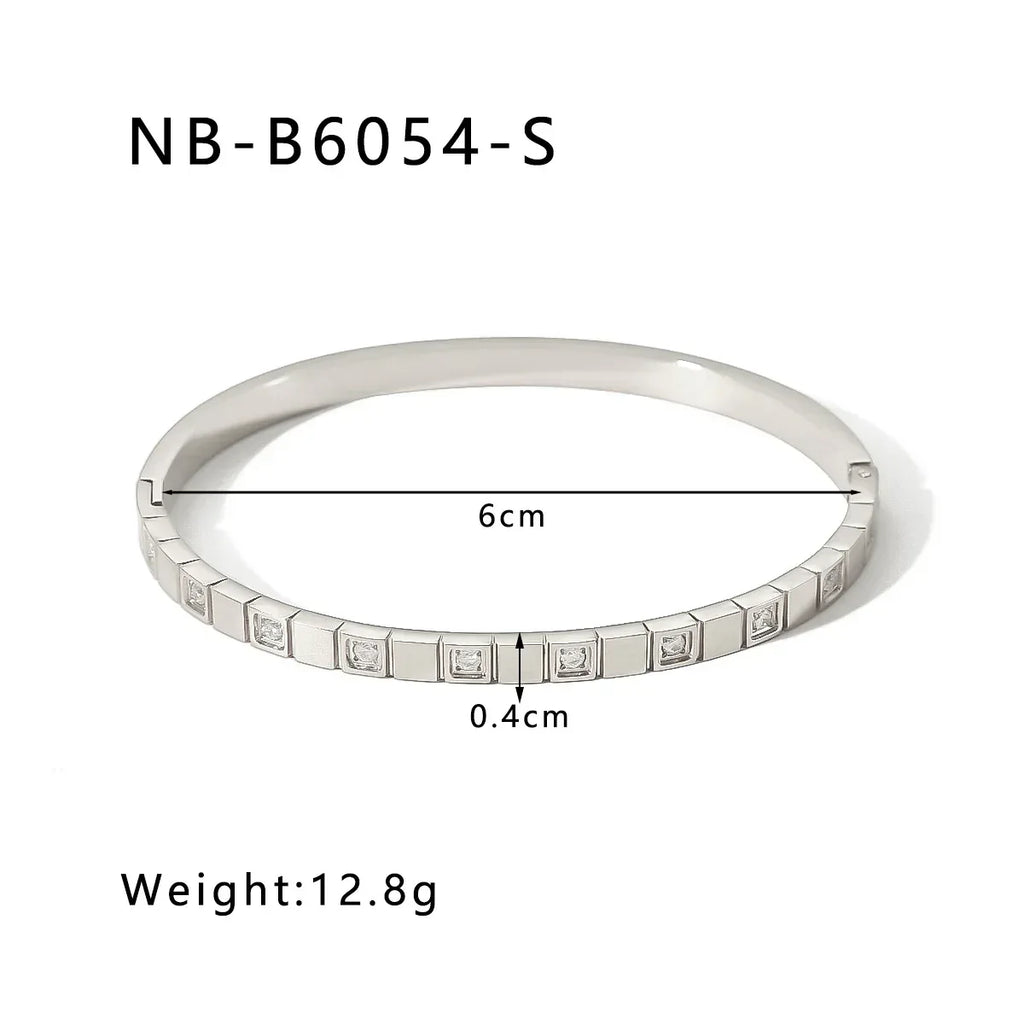 zircon-titanium-steel-electroplated-bracelet - Viexta