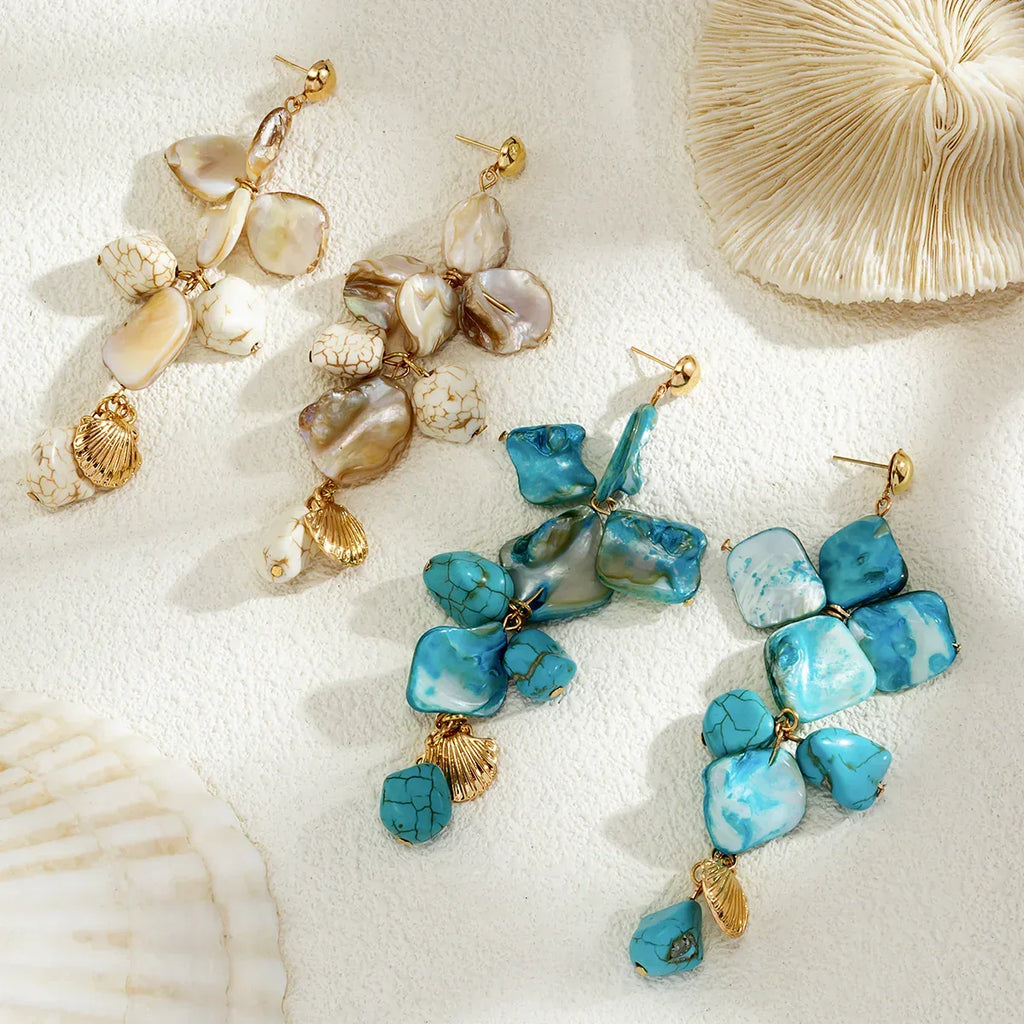 Summer Starfish Shell Patch Necklace For Women - Viexta