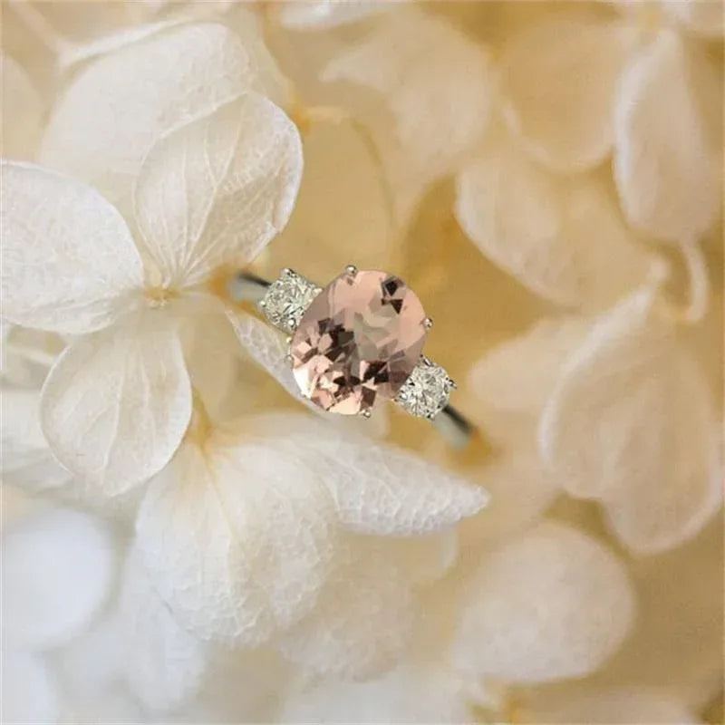 Fashion Oversized Aquamarine Ring - Viexta