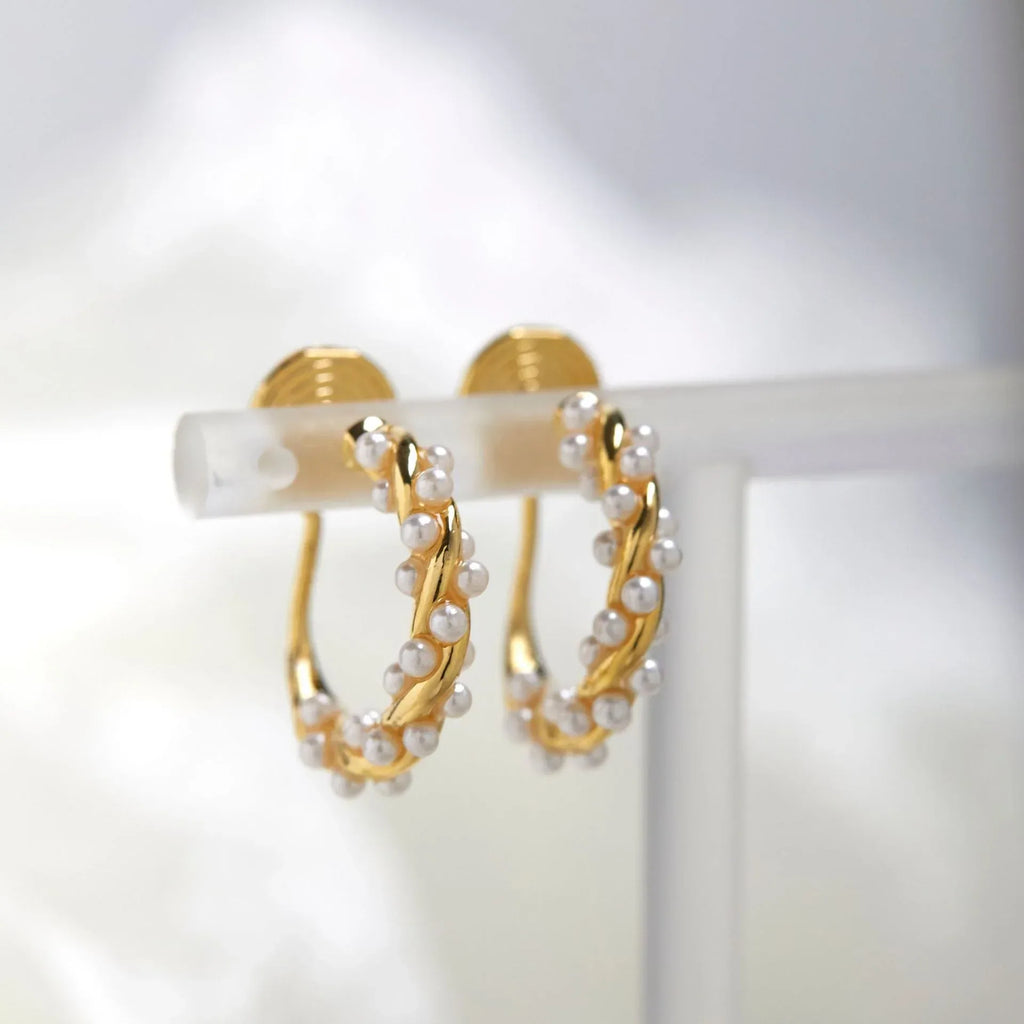 Pearl Coil Earring - Viexta