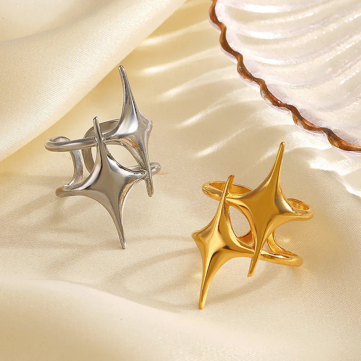 All-matching Star 18K Gold Plated Ring - Viexta