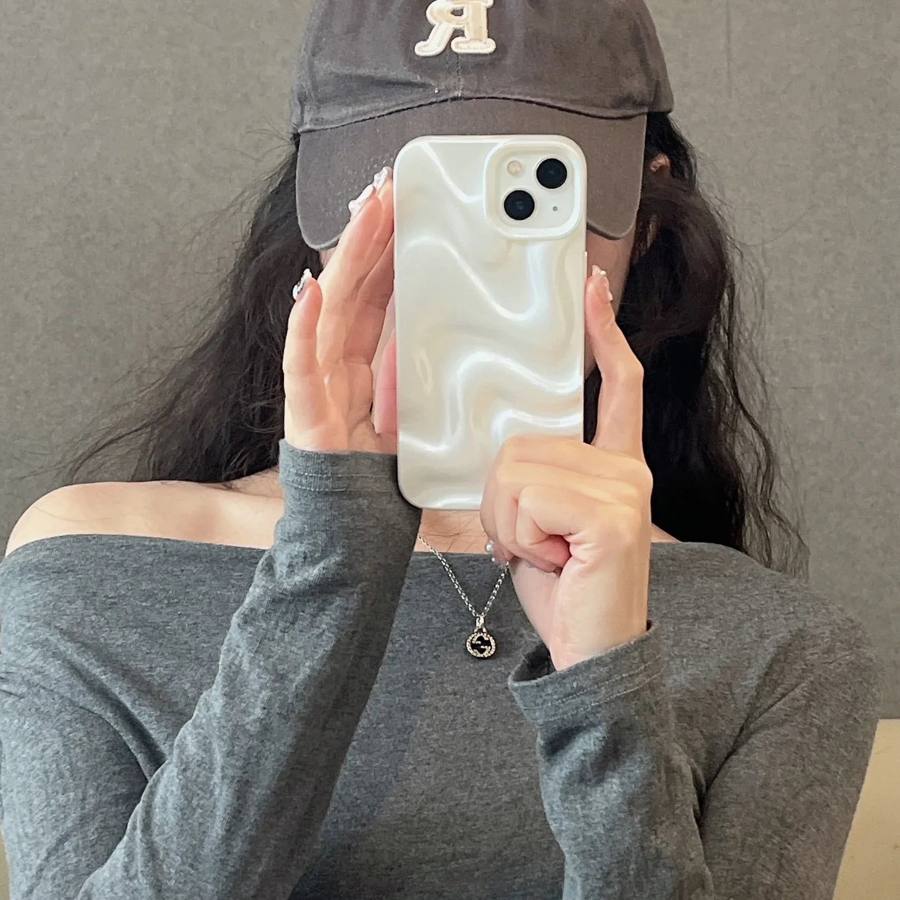 Three-dimensional Pleated Water Ripple Phone Case for IPhone - Viexta