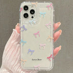 Full Screen Bow TPU Phone Case Transparent - Viexta