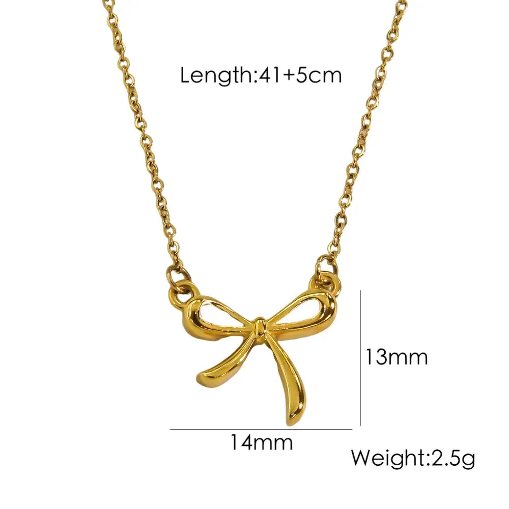 Bow Stainless Steel Necklace - Viexta