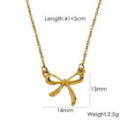 Bow Stainless Steel Necklace - Viexta