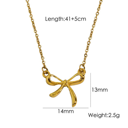 Bow Stainless Steel Necklace