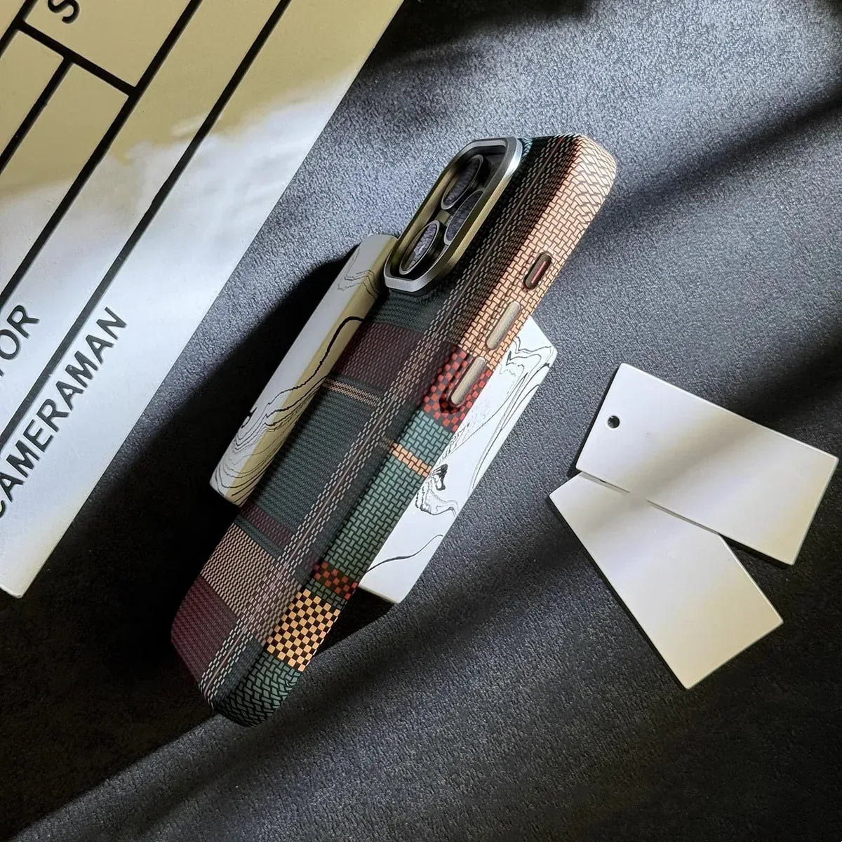 Kevlar Carbon Fiber Pattern iPhone Case - Viexta