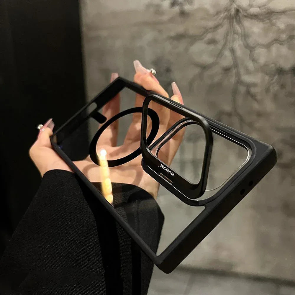 Magnetic Lens Metal Bracket Samsung Phone Case - Viexta