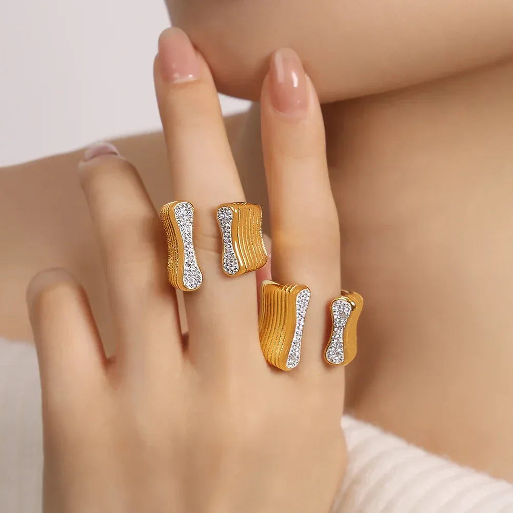 French Shell Texture Ring - Viexta