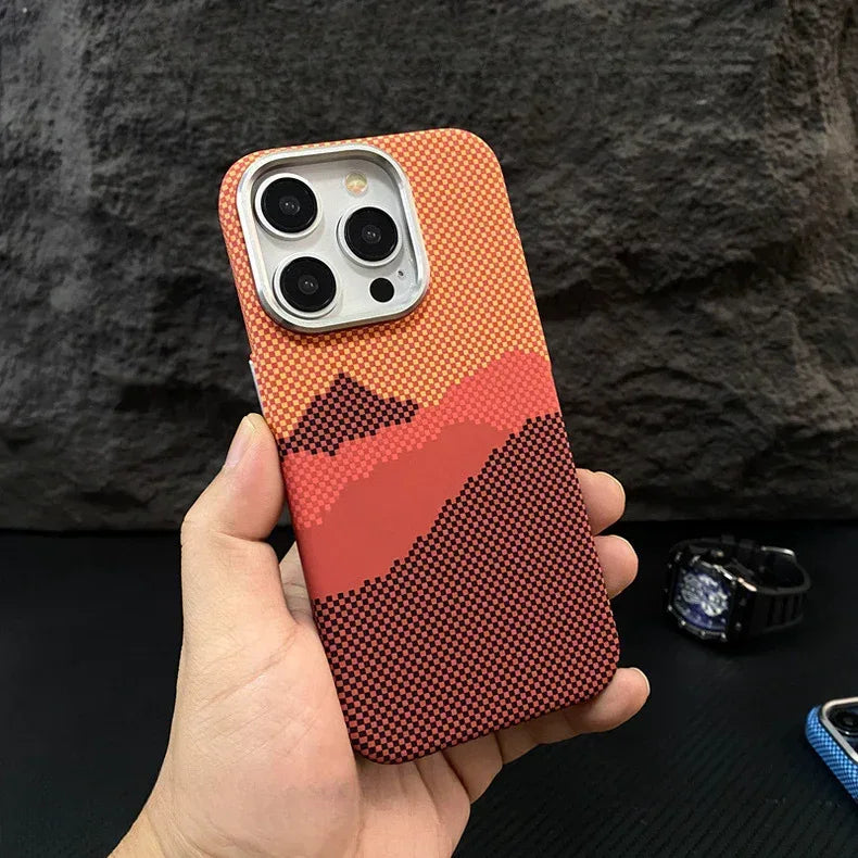 Kevlar Carbon Fiber Pattern iPhone Case - Viexta